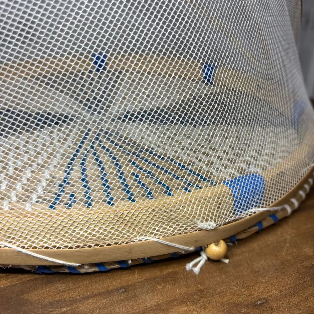 Woven Seagrass Food Tent Basket Tray